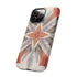 Silver Feather Compass - Impact Resistant Phone Case